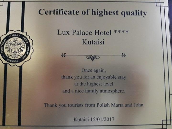 Lux Palace Hotel Kutaisi Exterior foto